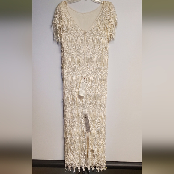 NWT Romantic Cottage Core Vintage 80's Lillie Rubin Ivory Lace Gown Dress 12 - Picture 7 of 8